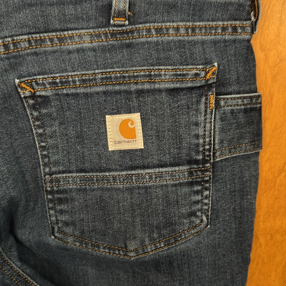 Carhartt Rugged Flex Relaxed Fit Women’s Blue Jeans size 10 Short - Picture 9 of 16